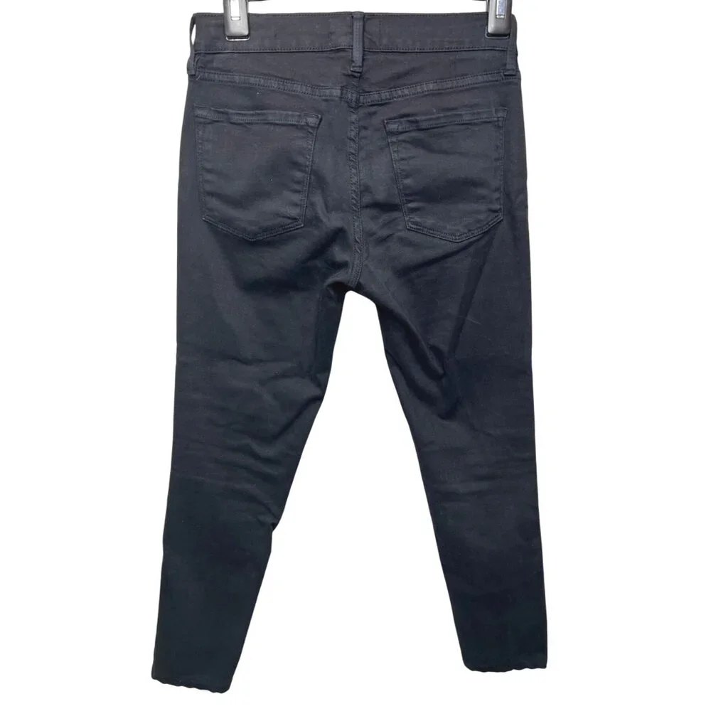 FRAME Le Skinny De Jeanne Womens Denim Black Skinny Jeans Size 26 - Picture 4 of 15